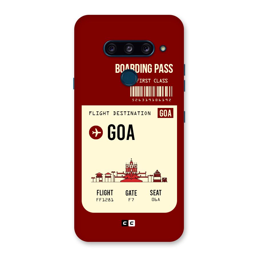 Goa Boarding Pass Back Case for LG  V40 ThinQ