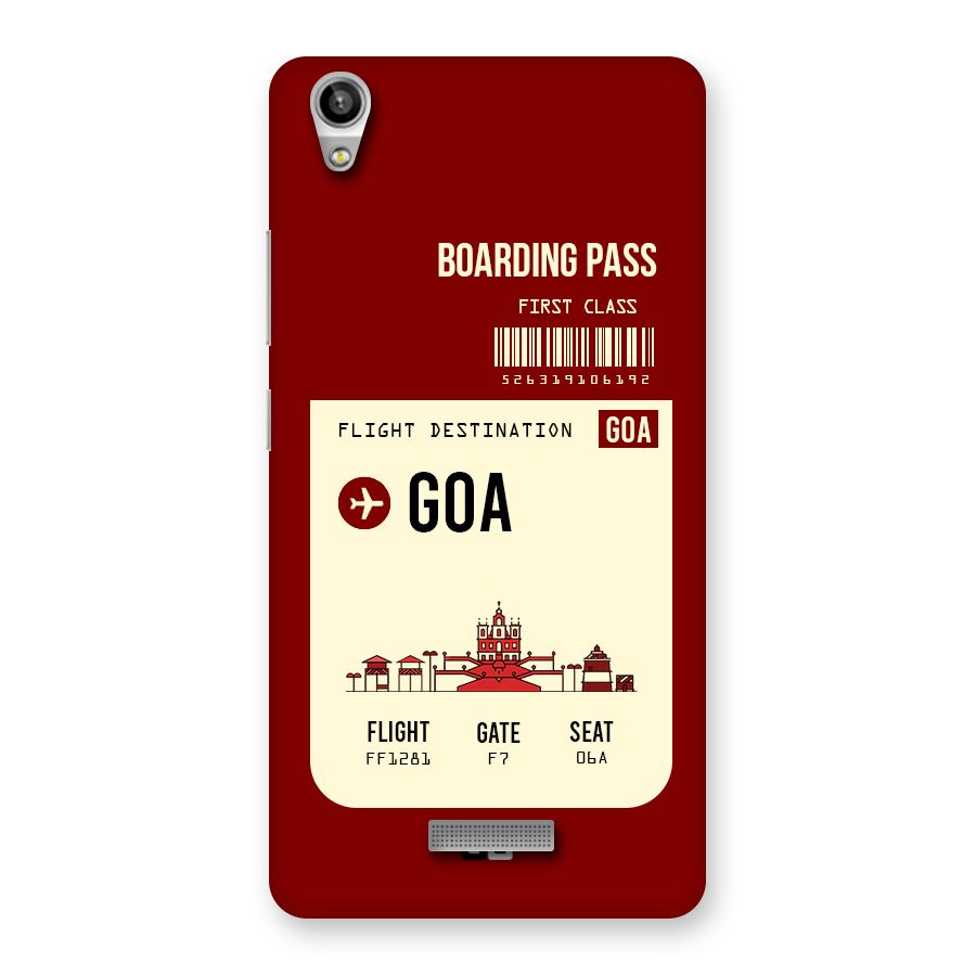 Goa Boarding Pass Back Case for Lava-Pixel-V1