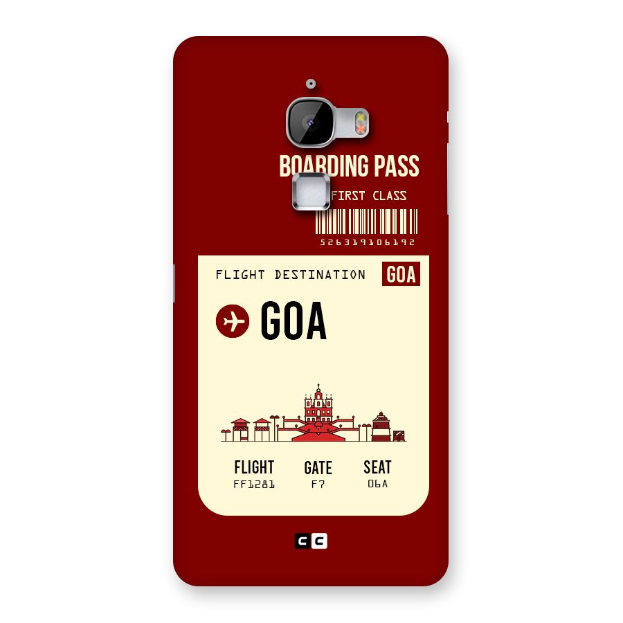 Goa Boarding Pass Back Case for LeTv Le Max
