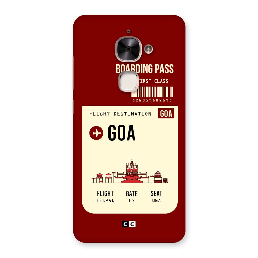 Goa Boarding Pass Back Case for Le 2