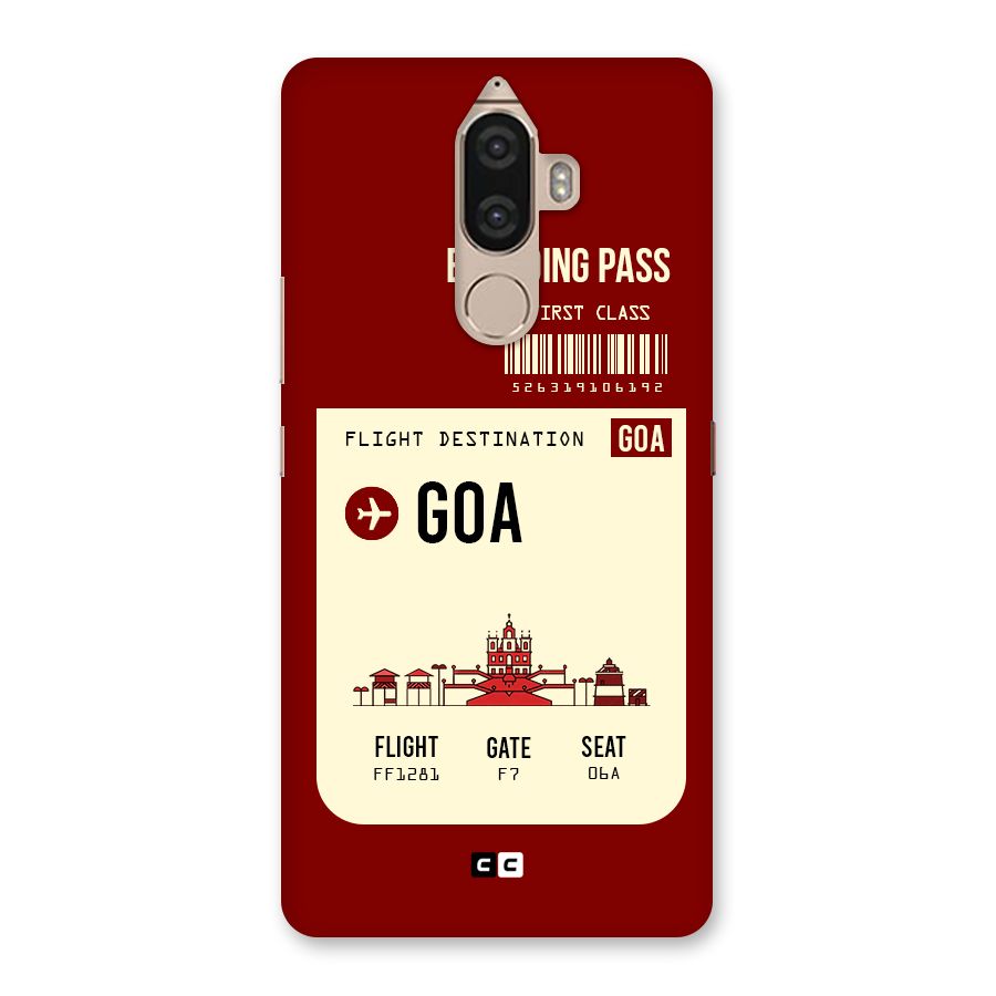 Goa Boarding Pass Back Case for Lenovo K8 Note