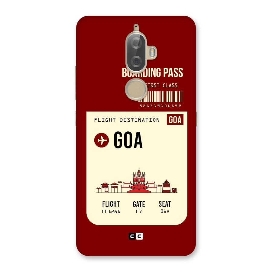 Goa Boarding Pass Back Case for Lenovo K8 Plus