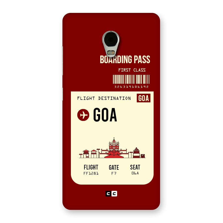 Goa Boarding Pass Back Case for Lenovo Vibe P1