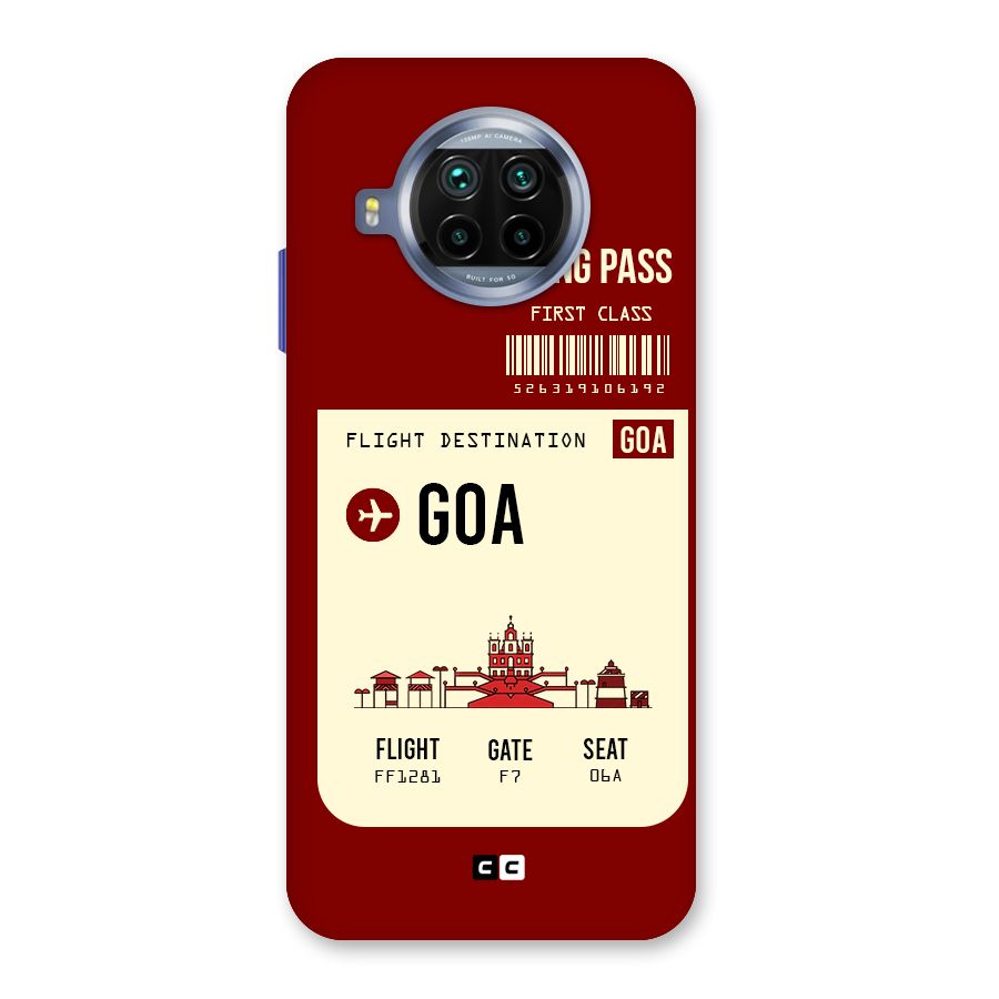 Goa Boarding Pass Back Case for Mi 10i