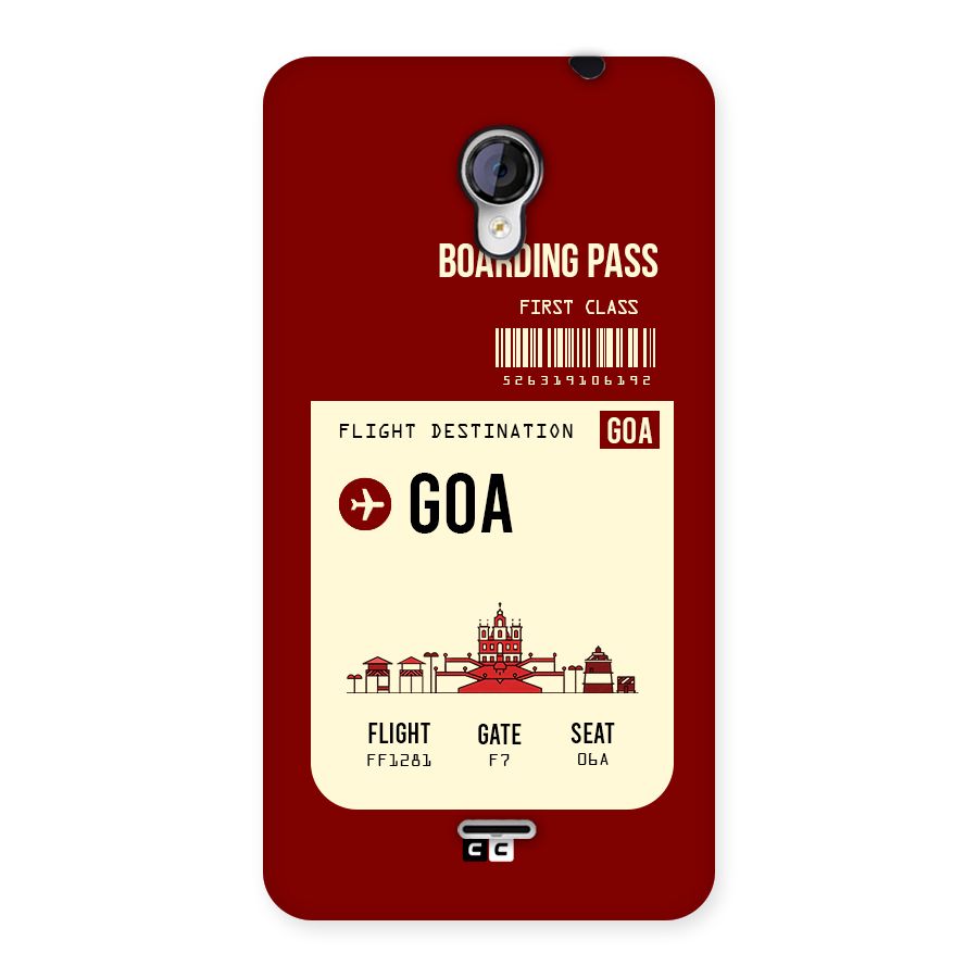 Goa Boarding Pass Back Case for Micromax Unite 2 A106