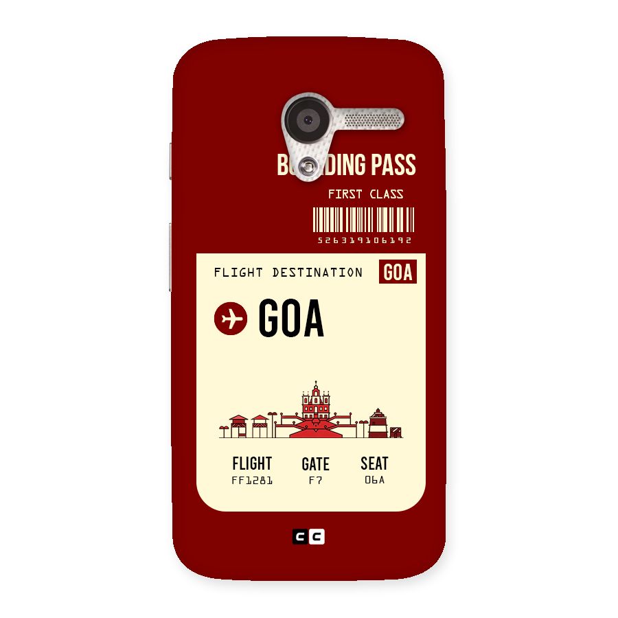 Goa Boarding Pass Back Case for Moto X