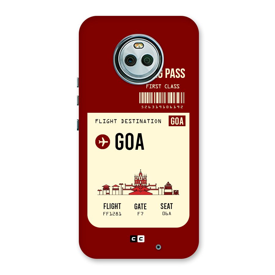Goa Boarding Pass Back Case for Moto X4
