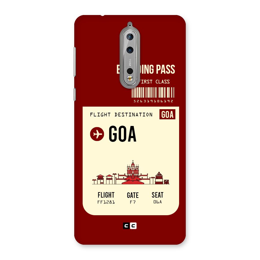 Goa Boarding Pass Back Case for Nokia 8