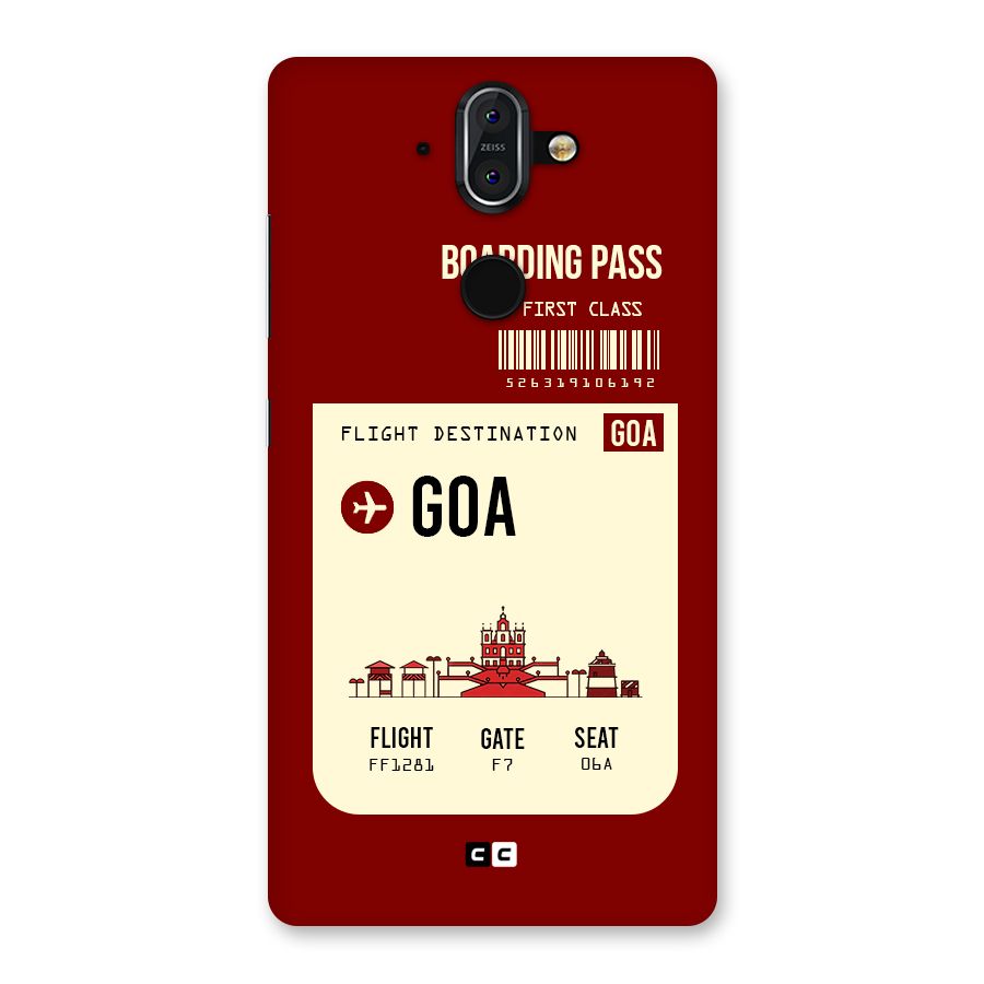 Goa Boarding Pass Back Case for Nokia 8 Sirocco