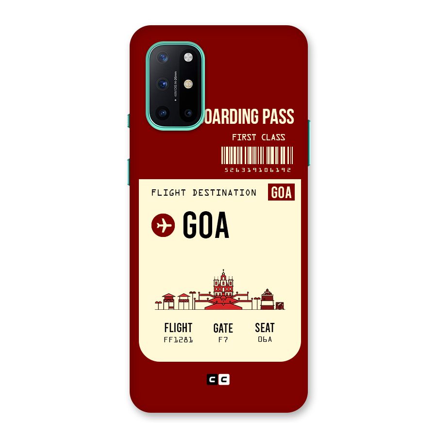 Goa Boarding Pass Back Case for OnePlus 8T