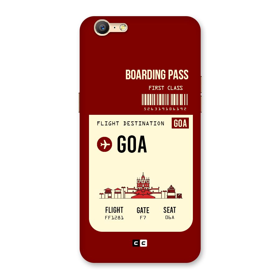Goa Boarding Pass Back Case for Oppo A57