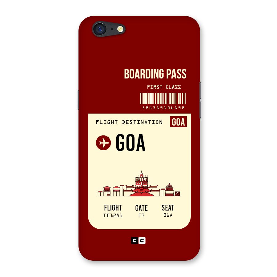 Goa Boarding Pass Back Case for Oppo A71