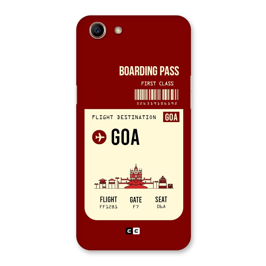 Goa Boarding Pass Back Case for Oppo A83 (2018)