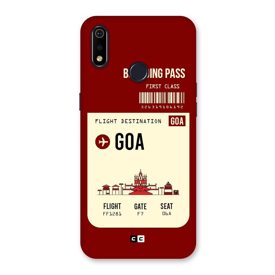 Goa Boarding Pass Back Case for Realme 3i