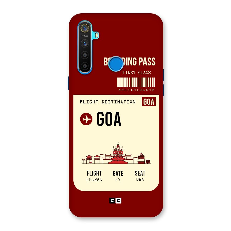 Goa Boarding Pass Back Case for Realme 5