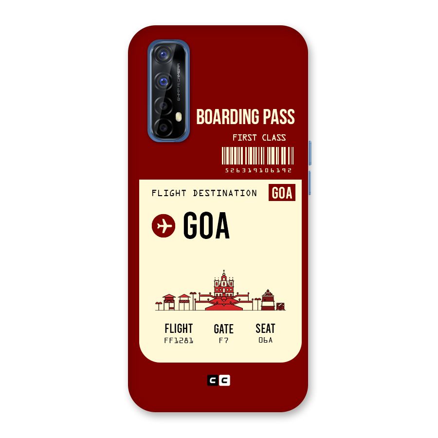 Goa Boarding Pass Back Case for Realme 7