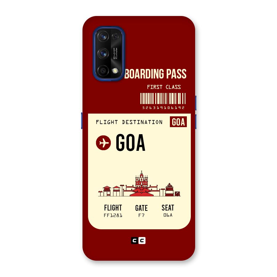 Goa Boarding Pass Back Case for Realme 7 Pro