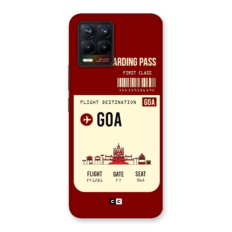 Goa Boarding Pass Back Case for Realme 8