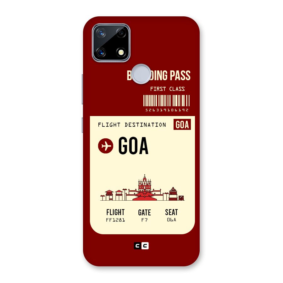 Goa Boarding Pass Back Case for Realme Narzo 20