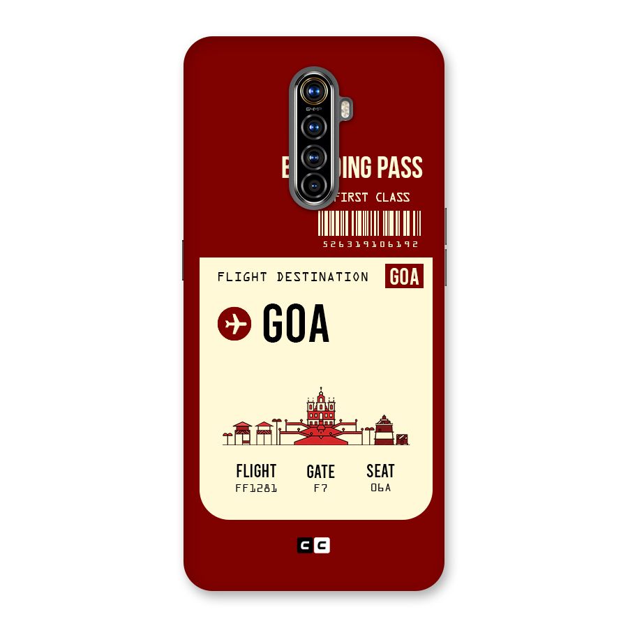 Goa Boarding Pass Back Case for Realme X2 Pro