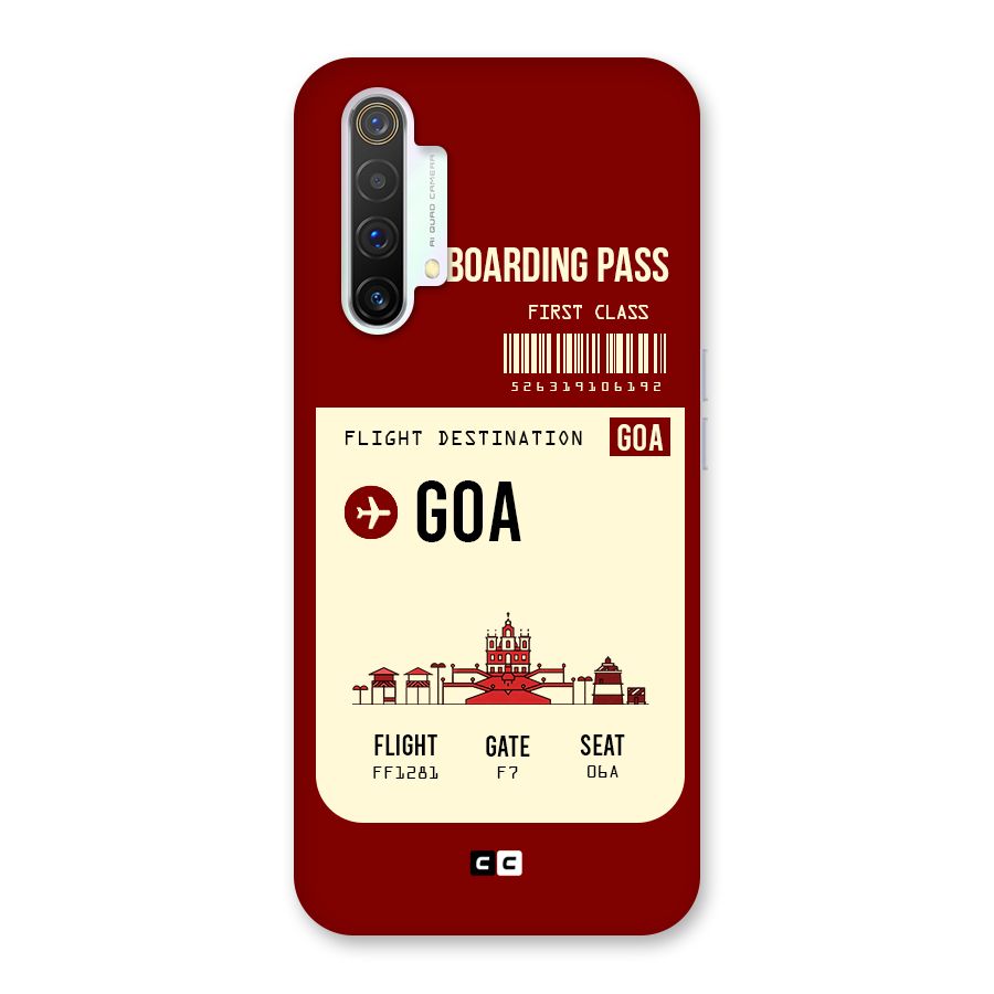 Goa Boarding Pass Back Case for Realme X3 SuperZoom