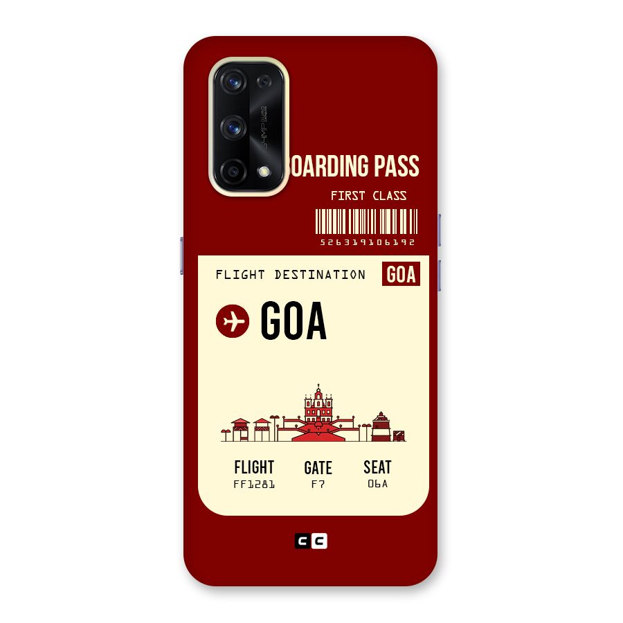 Goa Boarding Pass Glass Back Case for Realme X7 Pro