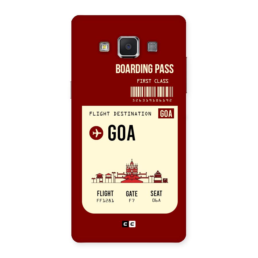 Goa Boarding Pass Back Case for Samsung Galaxy A5