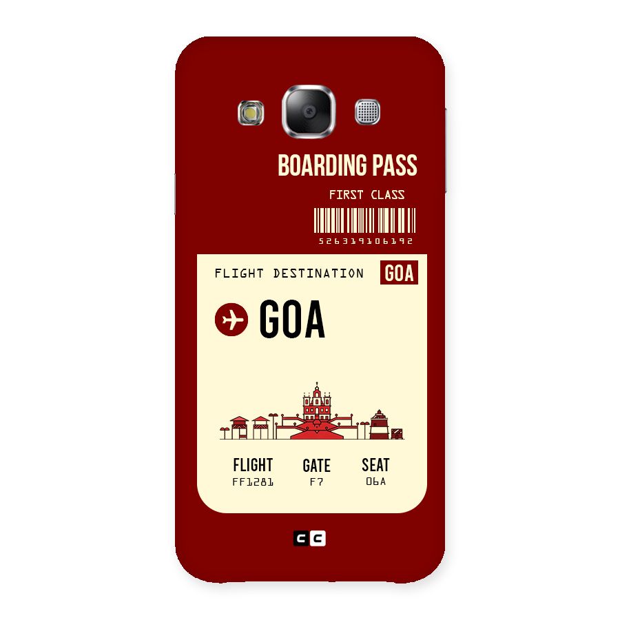 Goa Boarding Pass Back Case for Samsung Galaxy E5