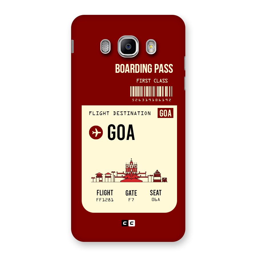 Goa Boarding Pass Back Case for Samsung Galaxy J5 2016
