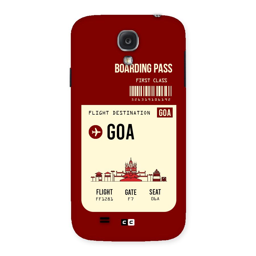 Goa Boarding Pass Back Case for Samsung Galaxy S4