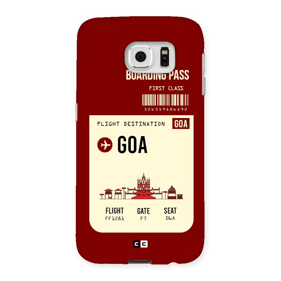 Goa Boarding Pass Back Case for Samsung Galaxy S6