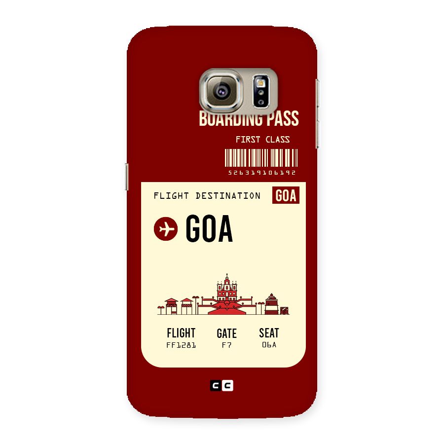 Goa Boarding Pass Back Case for Samsung Galaxy S6 Edge