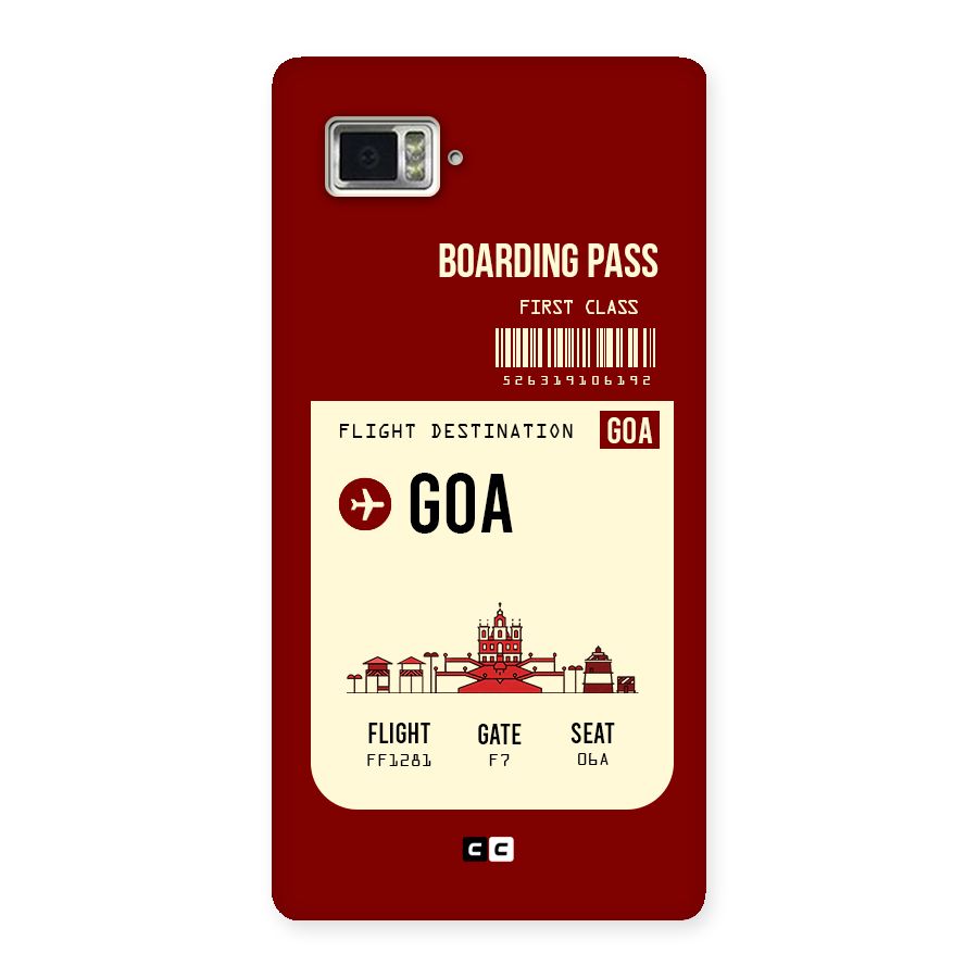 Goa Boarding Pass Back Case for Vibe Z2 Pro K920