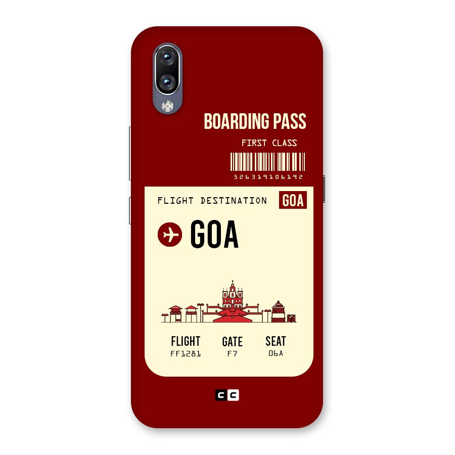 Goa Boarding Pass Back Case for Vivo NEX
