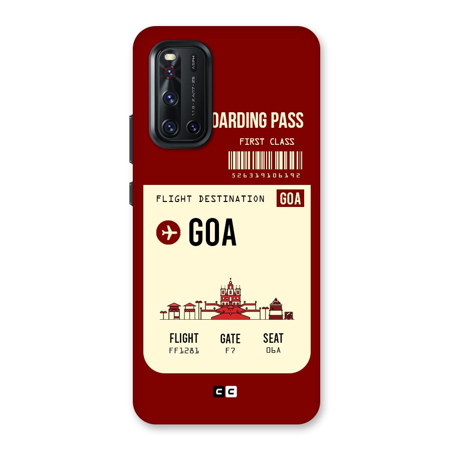 Goa Boarding Pass Back Case for Vivo V19