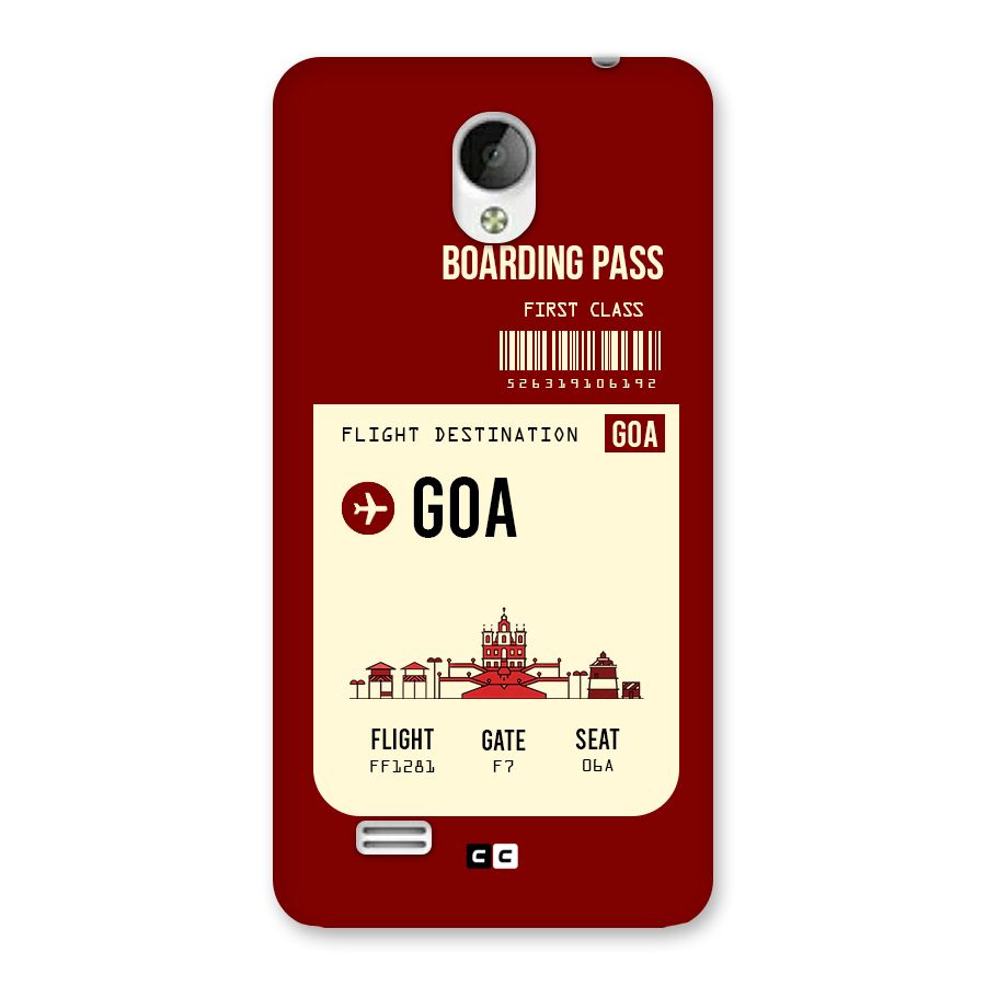 Goa Boarding Pass Back Case for Vivo Y21
