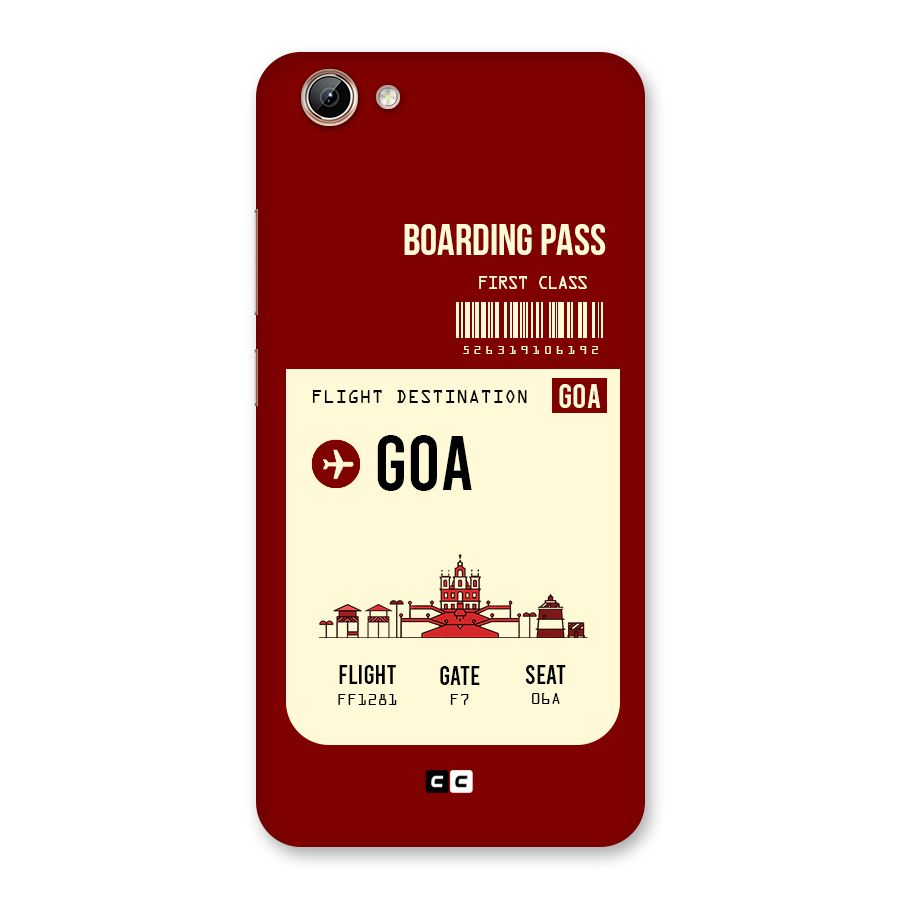Goa Boarding Pass Back Case for Vivo Y71