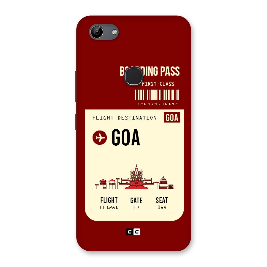 Goa Boarding Pass Back Case for Vivo Y81