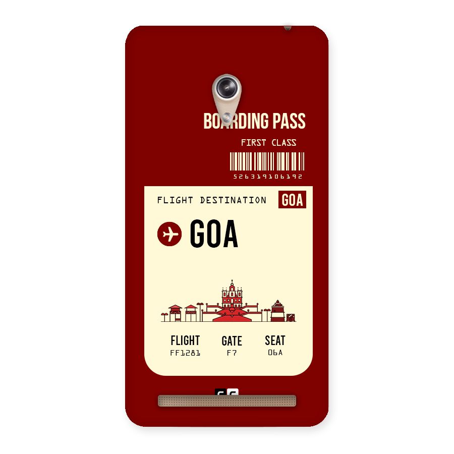Goa Boarding Pass Back Case for Zenfone 6