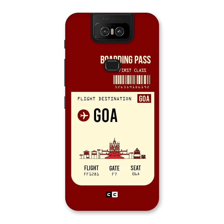 Goa Boarding Pass Back Case for Zenfone 6z