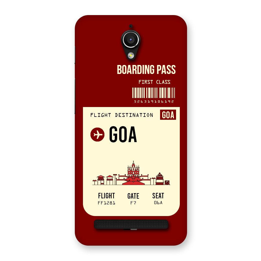 Goa Boarding Pass Back Case for Zenfone Go