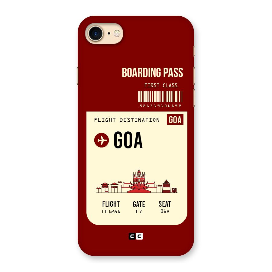 Goa Boarding Pass Back Case for iPhone 7