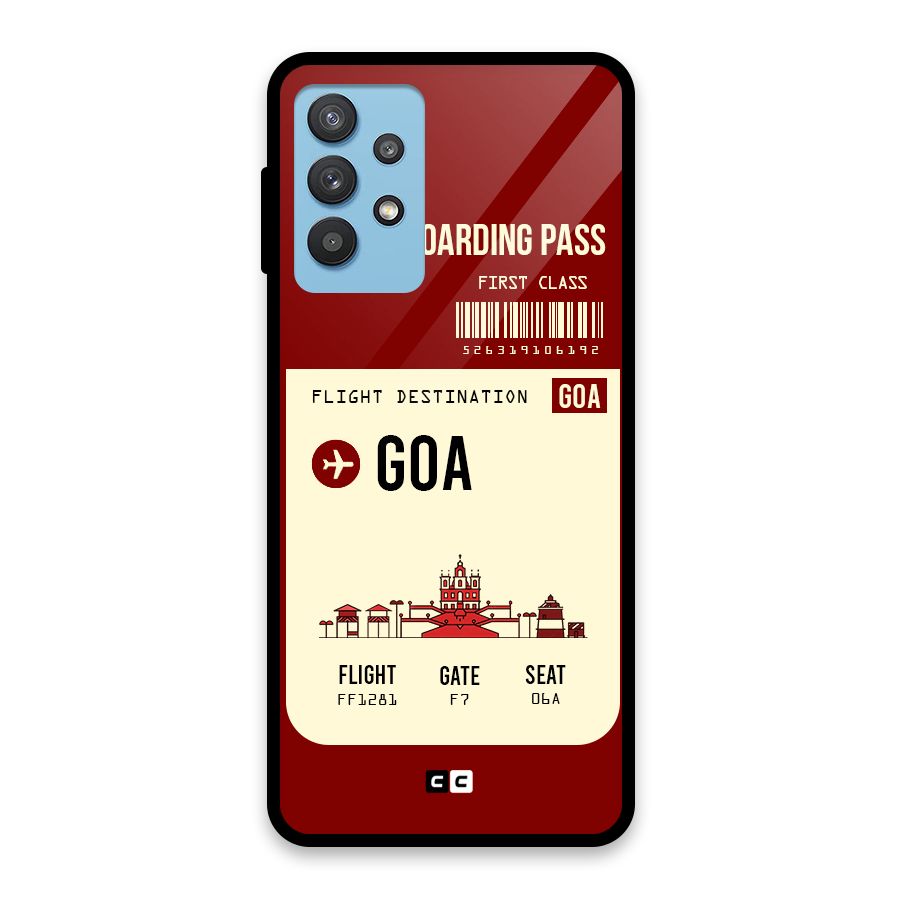 Goa Boarding Pass Glass Back Case for Galaxy M32 5G