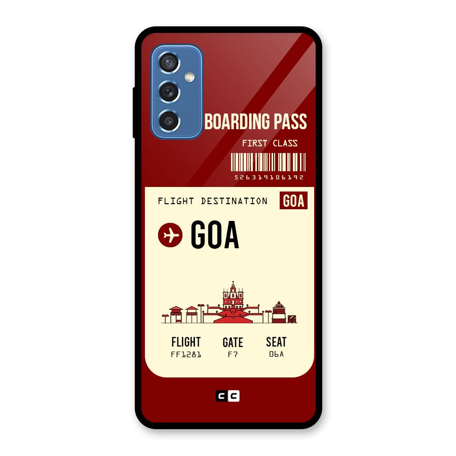Goa Boarding Pass Glass Back Case for Galaxy M52 5G