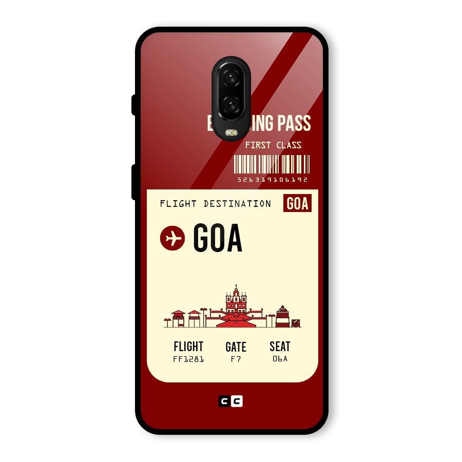 Goa Boarding Pass Glass Back Case for OnePlus 6T