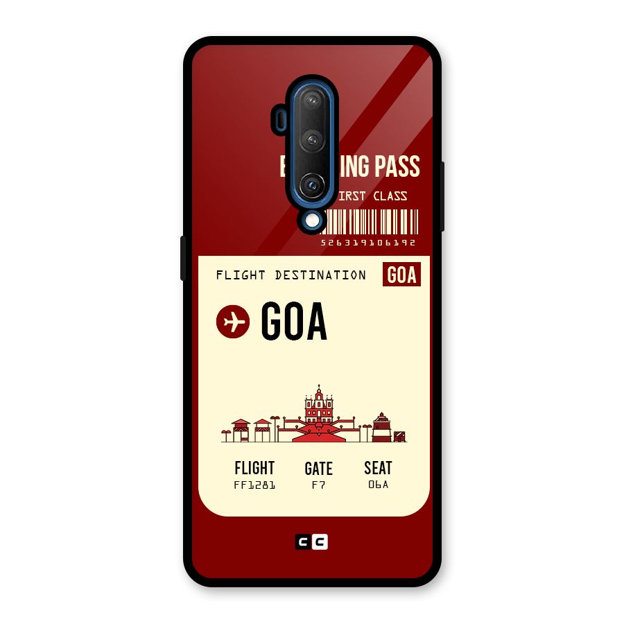 Goa Boarding Pass Glass Back Case for OnePlus 7T Pro