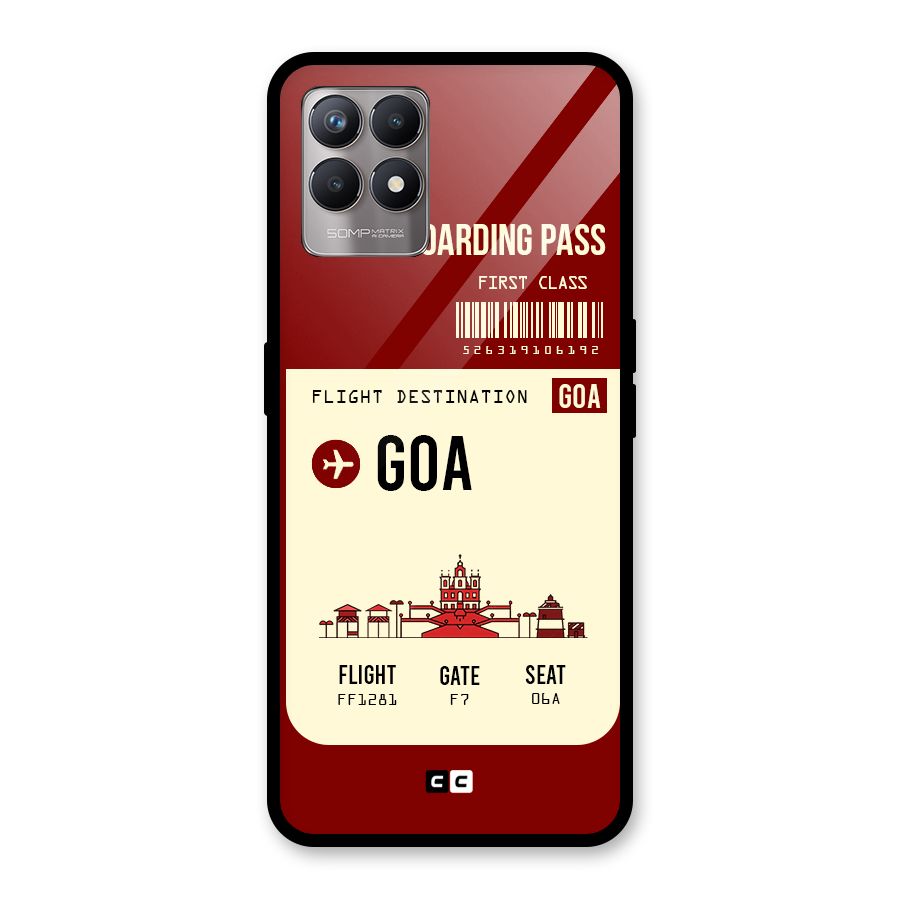 Goa Boarding Pass Glass Back Case for Realme Narzo 50