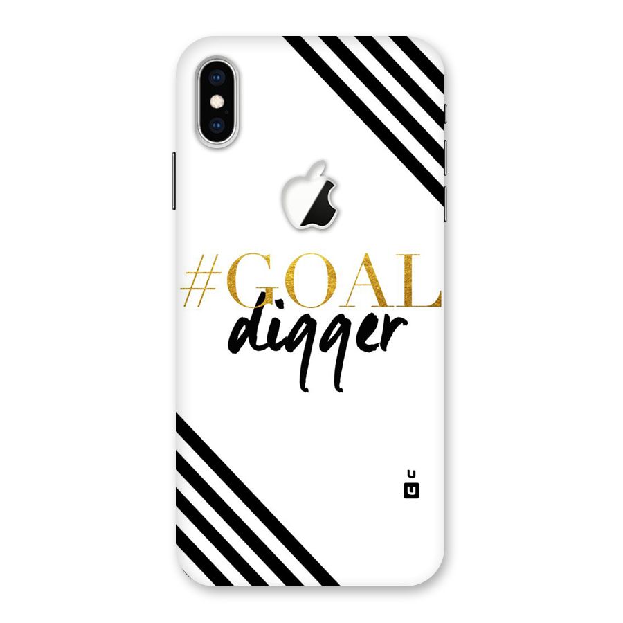 Goal Digger Back Case for iPhone XS Max Apple Cut