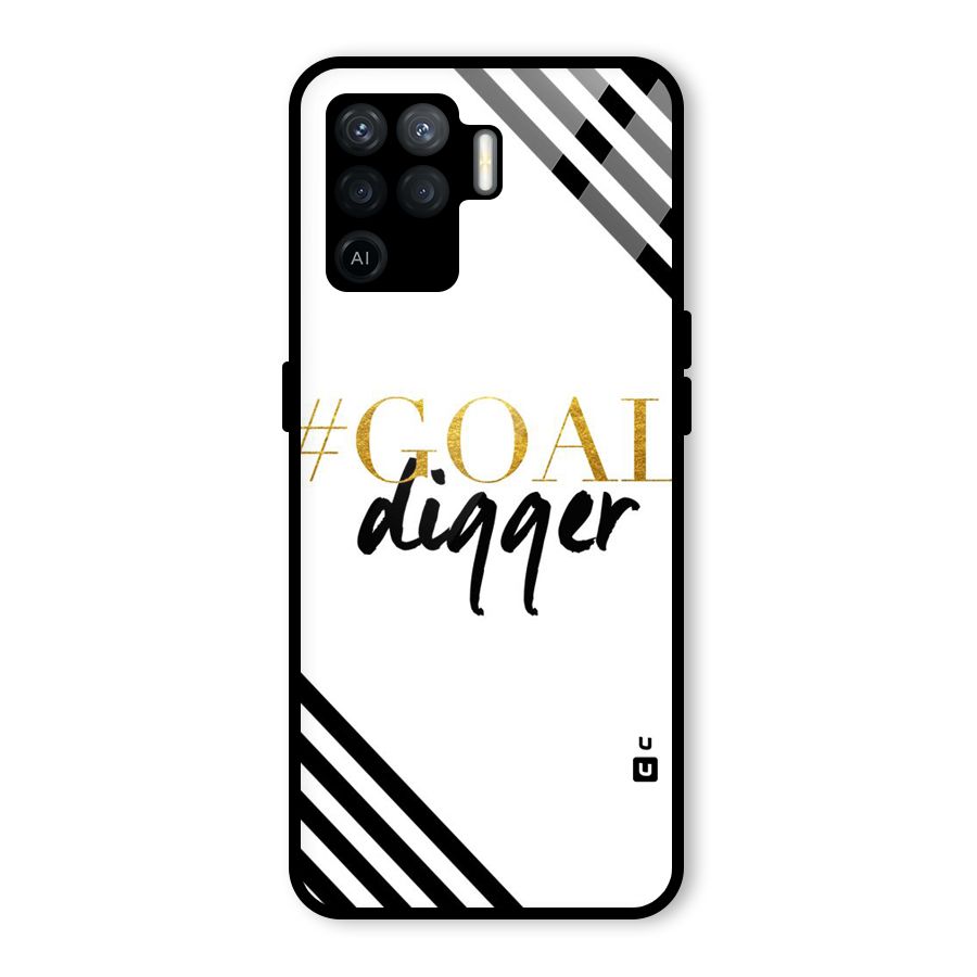 Goal Digger Glass Back Case for Oppo F19 Pro
