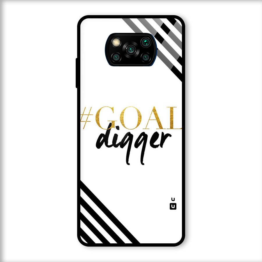 Goal Digger Glass Back Case for Poco X3